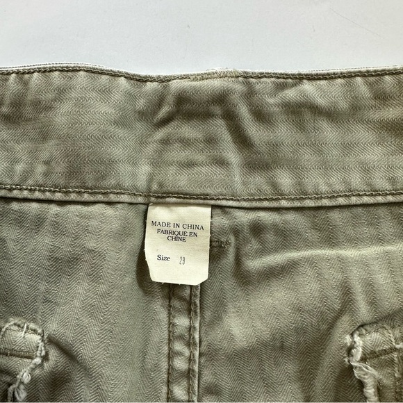RRL Double Ralph Lauren Polo Green Herringbone Twill Military Shorts Mens 29 - Picture 3 of 12